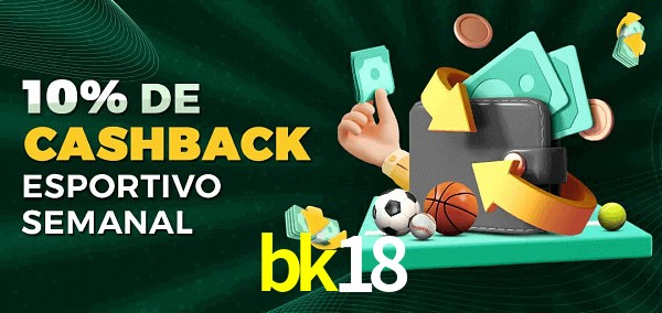 10% de bônus de cashback na bk18