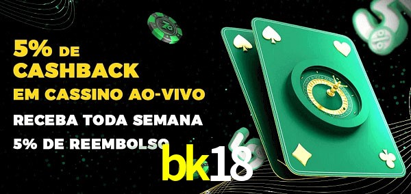 Promoções do cassino ao Vivo bk18